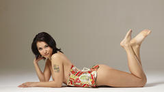 Brunettes tattoos woman ass