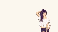 Brunettes tattoos woman models