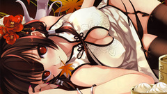 Brunettes thigh highs Anime