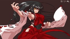 Brunettes touhou long hair