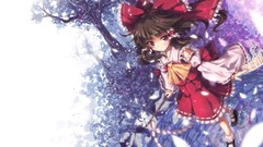 Brunettes touhou miko hakurei