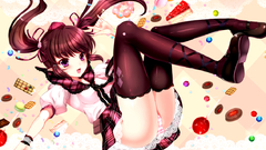 Brunettes touhou twintails himekaidou