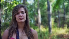 Brunettes Trees forests Pink