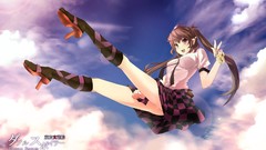 Brunettes video games clouds