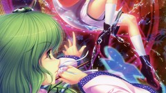 Brunettes water touhou fight