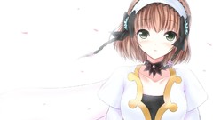 Brunettes white Flowers green