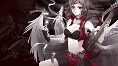 Brunettes wings vocaloid gloves