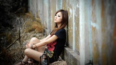 Brunettes woman asians Mikako