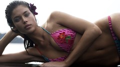 Brunettes woman bikini models