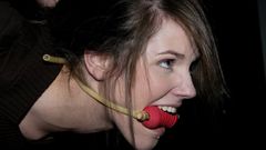 Brunettes woman bondage gagged