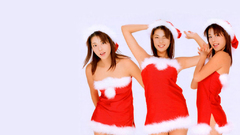 Brunettes woman Christmas Christmas