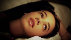 Brunettes woman close-up Alizée