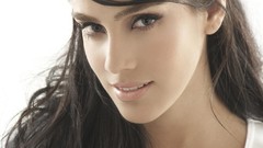 Brunettes woman close-up eyes