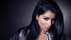 Brunettes woman close-up models