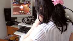 Brunettes woman Computers world