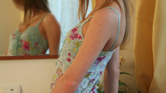 Brunettes woman dress ass