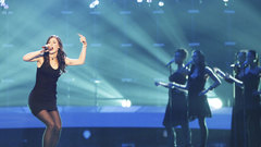 Brunettes woman dress pantyhose