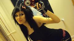 Brunettes woman emo