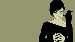 Brunettes woman emo digital