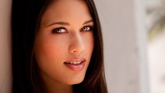 Brunettes woman eyes artistic