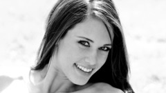 Brunettes woman eyes artistic