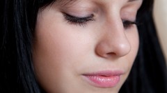 Brunettes woman faces