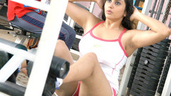 Brunettes woman fitness