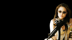 Brunettes woman Guns Angelina