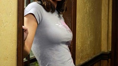 Brunettes woman jeans Actress