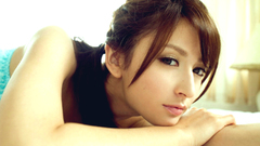 Brunettes woman Leah Dizon