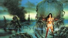 Brunettes woman luis royo