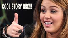 Brunettes woman miley cyrus