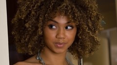 Brunettes woman models curly