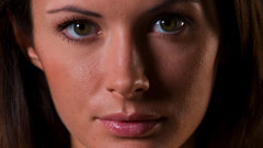 Brunettes woman models faces