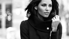 Brunettes woman models grayscale