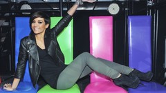 Brunettes woman Music fashion