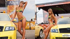 Brunettes woman panties stockings