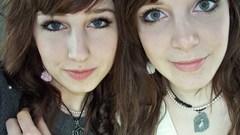 Brunettes woman Sisters pierced