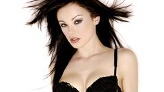 Brunettes woman Vikki Blows