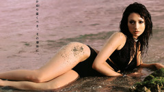 Brunettes woman water Leah