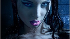 Brunettes woman wet Michaela