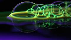 Bubbles neon luminescence