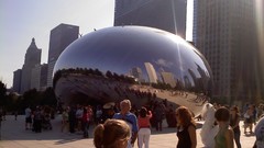 Bubbles public reflections reflective