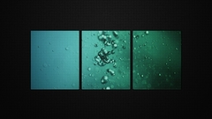 Bubbles water drops panels