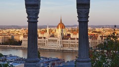 Budapest hungary Hungarian Parliament Building Danube River