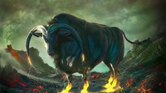 Buffalo artwork portraits fantasy art