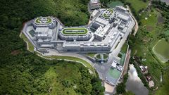 Buildings aerial photography