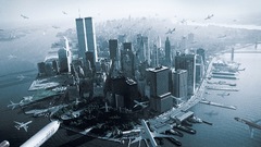 Buildings Manhattan Skyscrapers attack