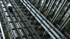 Buildings pipes industry architecture