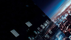 Buildings Skyscrapers reflections Onra